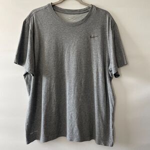 Nike Dri-FIT The Nike Tee Gray Short Sleeve Shirt Men’s XL Cotton Blend